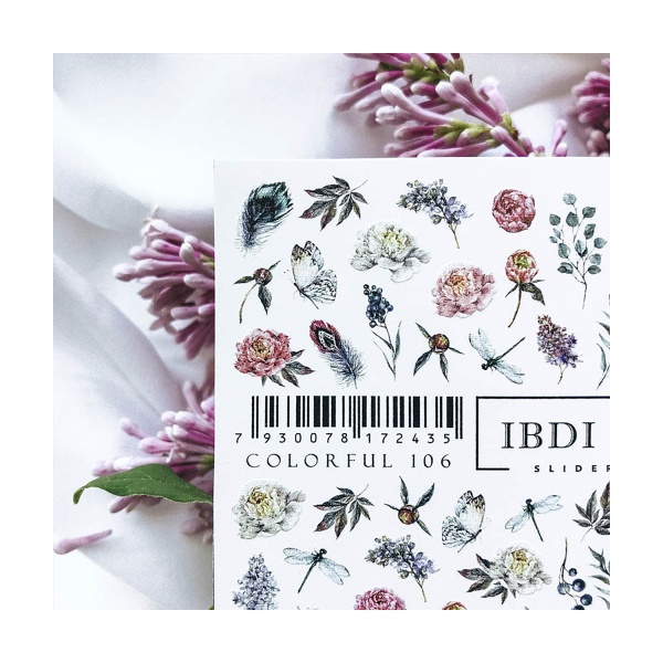 Ibdi Nails Слайдер-дизайн Colorful, №106 купить - 0