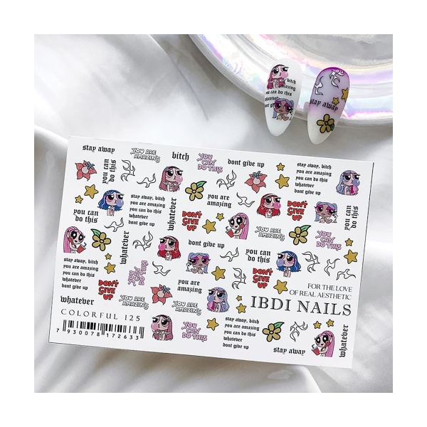 Ibdi Nails Слайдер-дизайн Colorful, №125 купить - 0