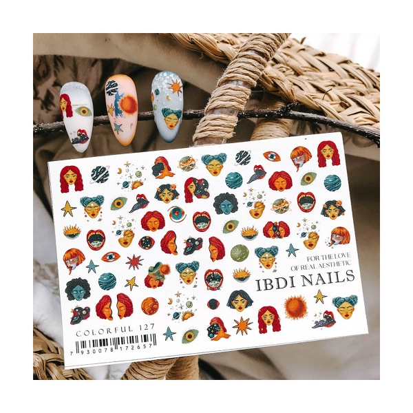 Ibdi Nails Слайдер-дизайн Colorful, №127 купить - 0