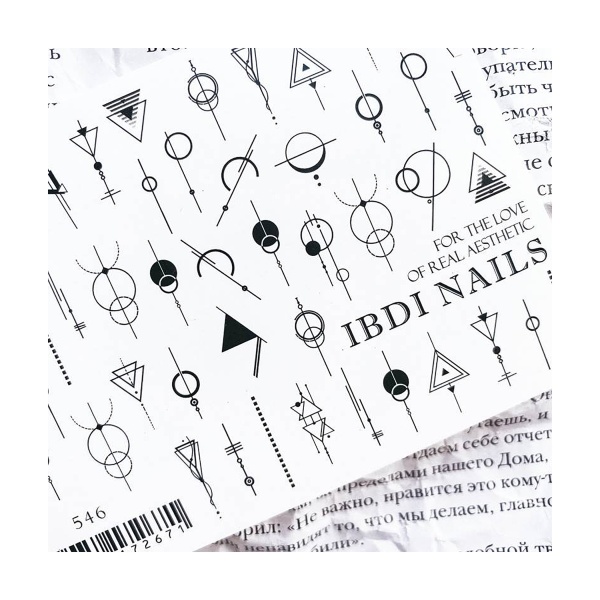 Ibdi Nails Слайдер-дизайн на прозрачной пленке, №546 купить - 0