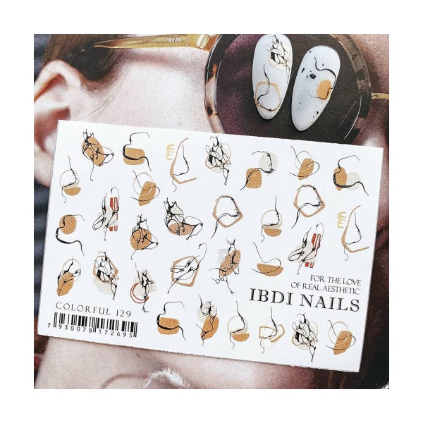 Ibdi Nails Слайдер-дизайн Colorful, №129 купить - 0