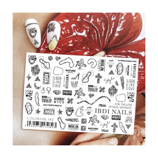 Ibdi Nails Слайдер-дизайн Colorful, №142 купить - 0