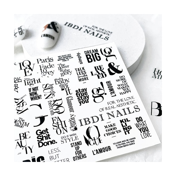 Ibdi Nails Слайдер-дизайн на прозрачной пленке, №550 купить - 0