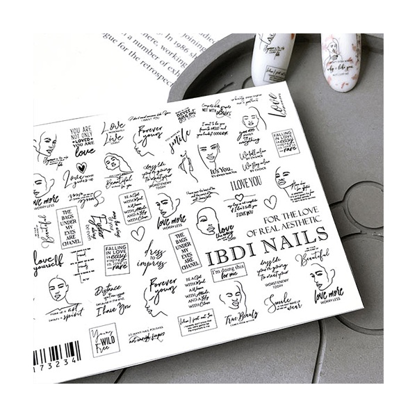 Ibdi Nails Слайдер-дизайн на прозрачной пленке, №551 купить - 0