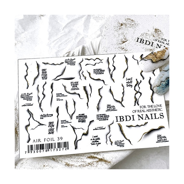 Ibdi Nails Слайдер-дизайн Air Foil, №039 купить - 0