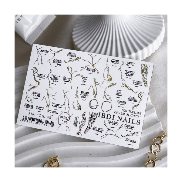 Ibdi Nails Слайдер-дизайн Air Foil, №048 купить - 0