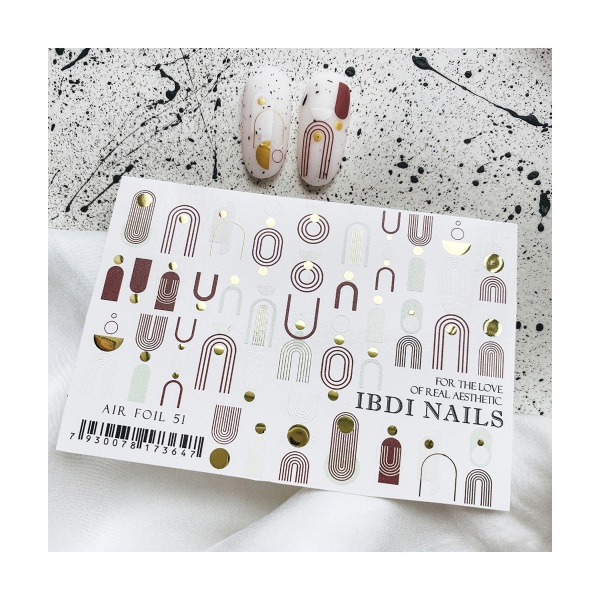 Ibdi Nails Слайдер-дизайн Air Foil, №051 купить - 0