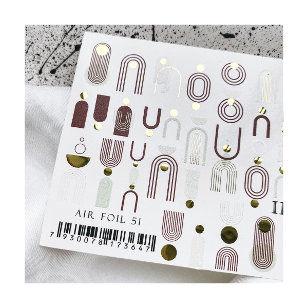 Ibdi Nails Слайдер-дизайн Air Foil, №051 купить - 0