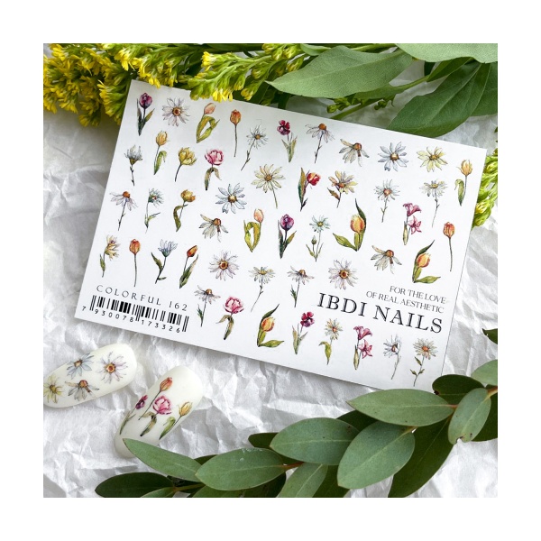 Ibdi Nails Слайдер-дизайн Colorful, №162 купить - 0