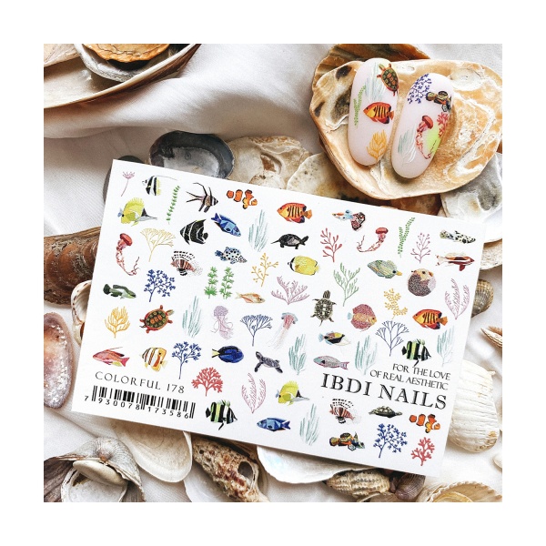 Ibdi Nails Слайдер-дизайн Colorful, №178 купить - 0