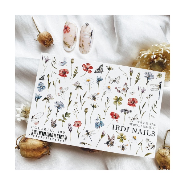 Ibdi Nails Слайдер-дизайн Colorful, №180 купить - 0