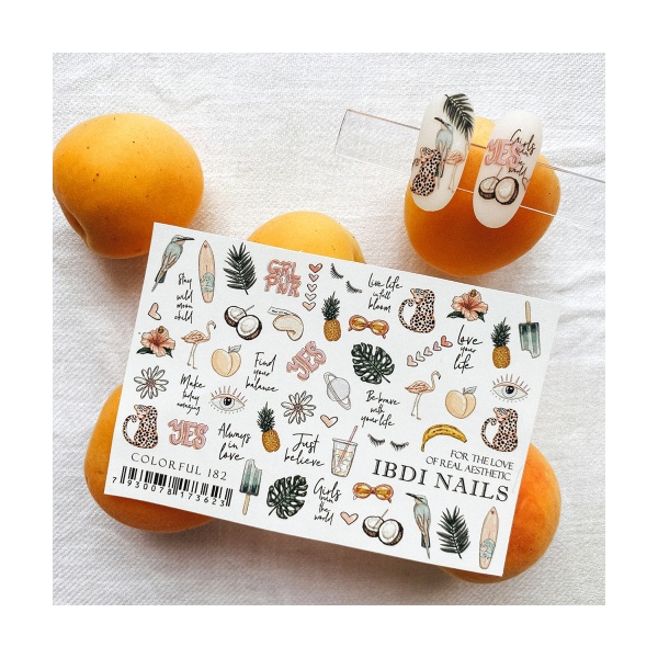 Ibdi Nails Слайдер-дизайн Colorful, №182 купить - 0