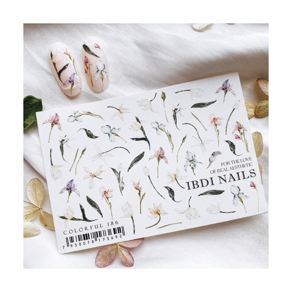 Ibdi Nails Слайдер-дизайн Colorful, №186 купить - 0