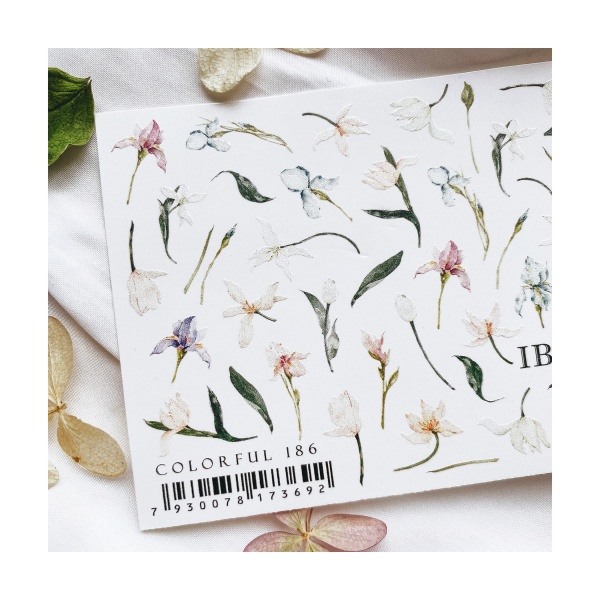 Ibdi Nails Слайдер-дизайн Colorful, №186 купить - 0