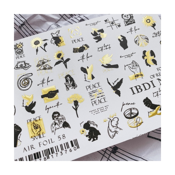 Ibdi Nails Слайдер-дизайн Air Foil, №058 купить - 0