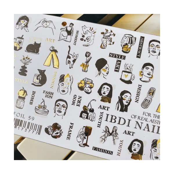 Ibdi Nails Слайдер-дизайн Air Foil, №059 купить - 0