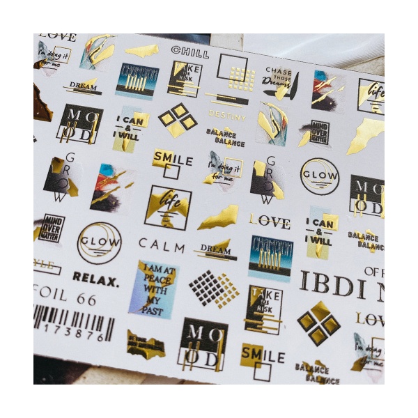 Ibdi Nails Слайдер-дизайн Air Foil, №066 купить - 0