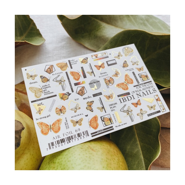 Ibdi Nails Слайдер-дизайн Air Foil, №069 купить - 0