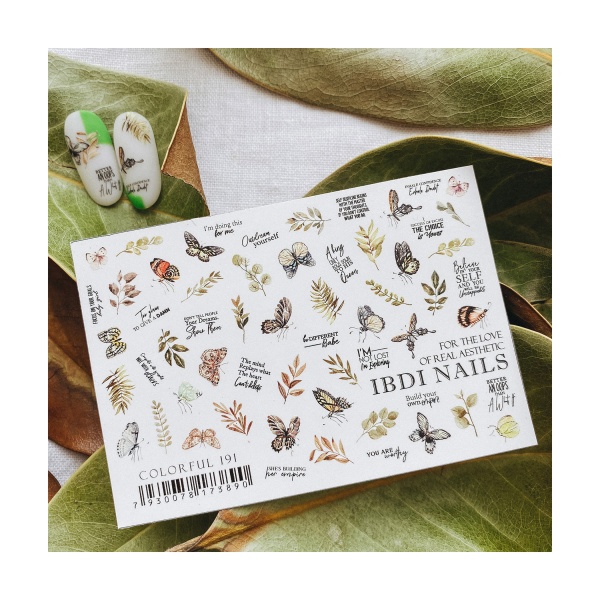 Ibdi Nails Слайдер-дизайн Colorful, №191 купить - 0