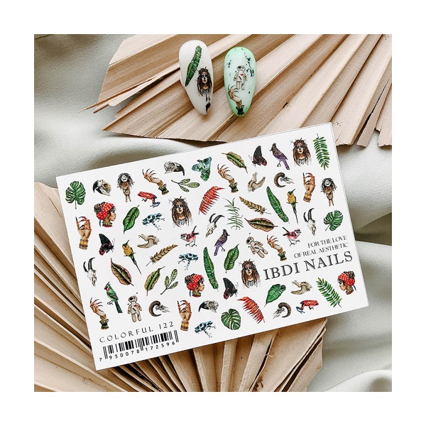 Ibdi Nails Слайдер-дизайн Colorful, №122 купить - 0