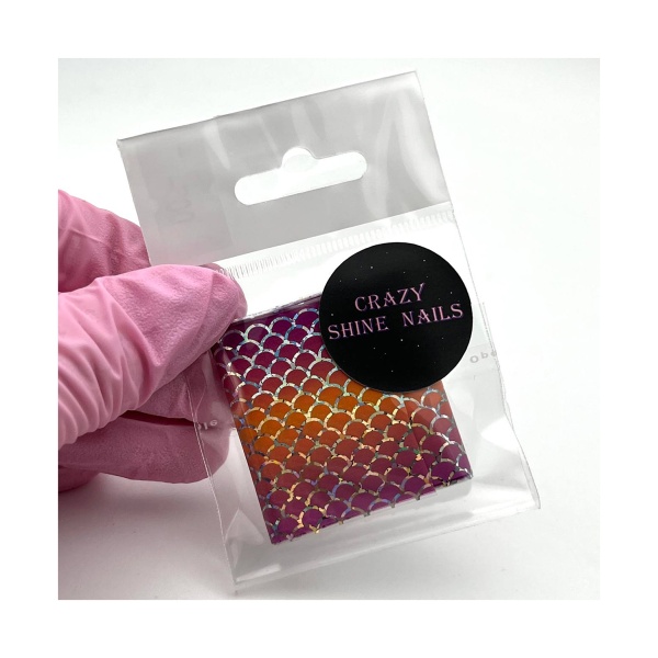 Crazy Shine Nails Фольга переводная, Чешуя №05 7105 купить - 0