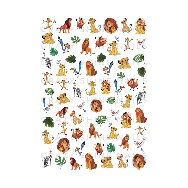 Crazy Shine Nails Слайдер-дизайн Mini, №1015 Король Лев купить - 0