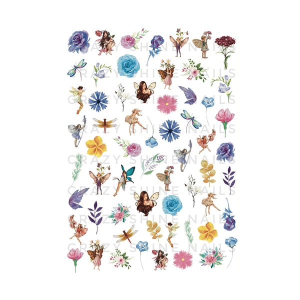 Crazy Shine Nails Слайдер-дизайн Mini, №1023 Феи купить - 0