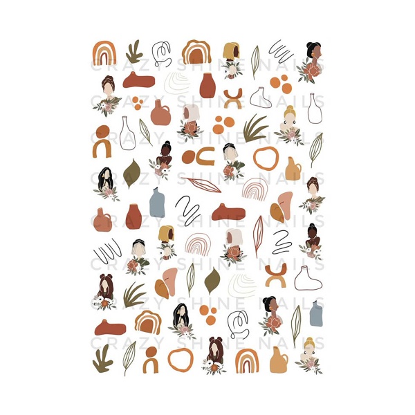 Crazy Shine Nails Слайдер-дизайн Mini, №1037 Абстракция купить - 0