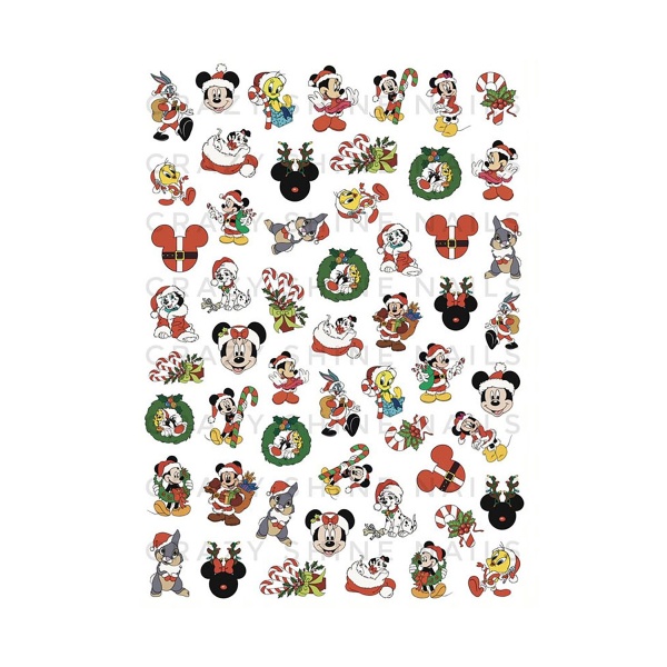 Crazy Shine Nails Слайдер-дизайн Mini, №1042 Новый Год Дисней купить - 0