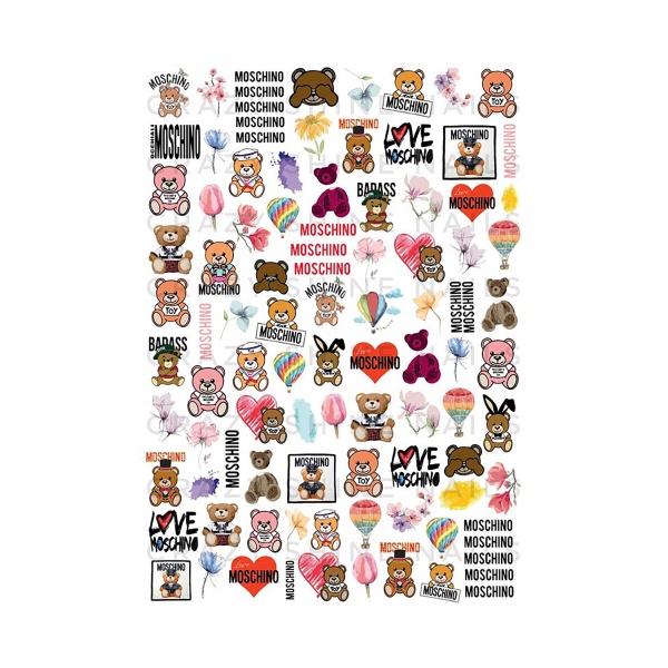 Crazy Shine Nails Слайдер-дизайн Mini, №1103 Moschino купить - 0