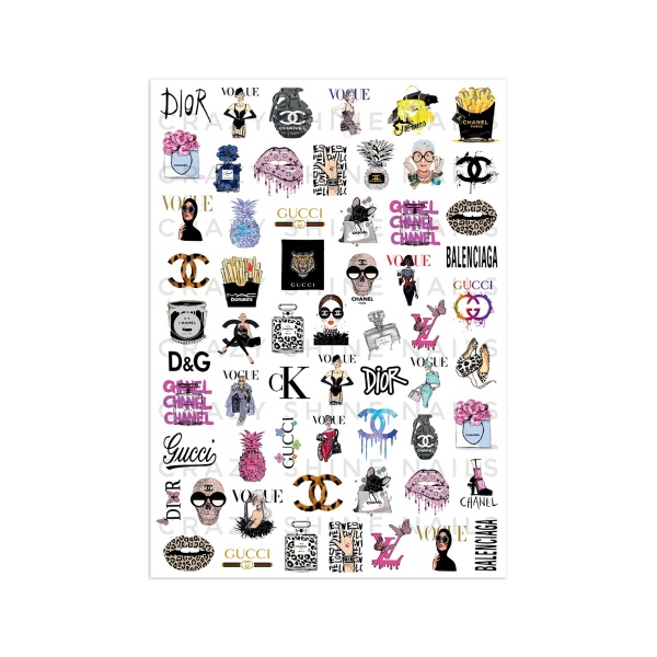 Crazy Shine Nails Слайдер-дизайн Mini, №1127 Надписи купить - 0