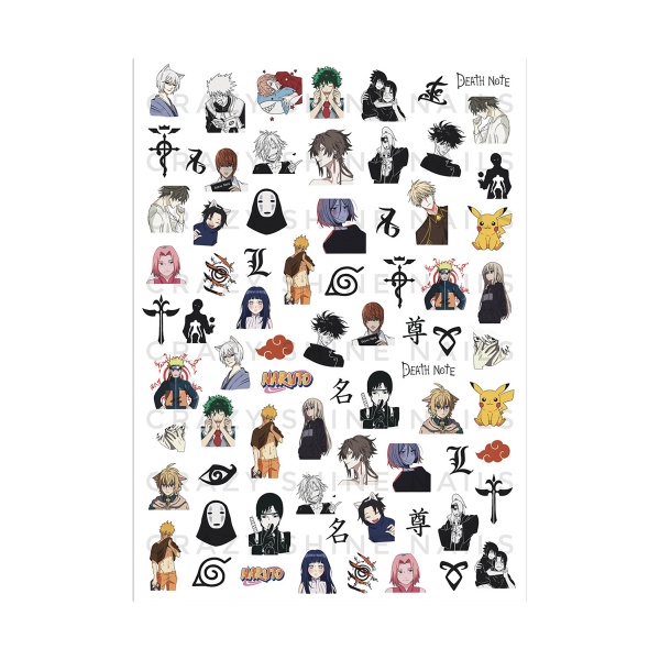 Crazy Shine Nails Слайдер-дизайн, №2016 Аниме купить - 0