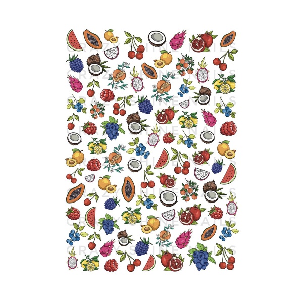 Crazy Shine Nails Слайдер-дизайн, №2034 Фрукты купить - 0