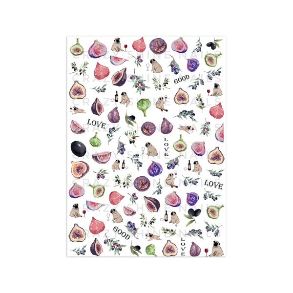 Crazy Shine Nails Слайдер-дизайн, №2126 Инжир 2 купить - 0