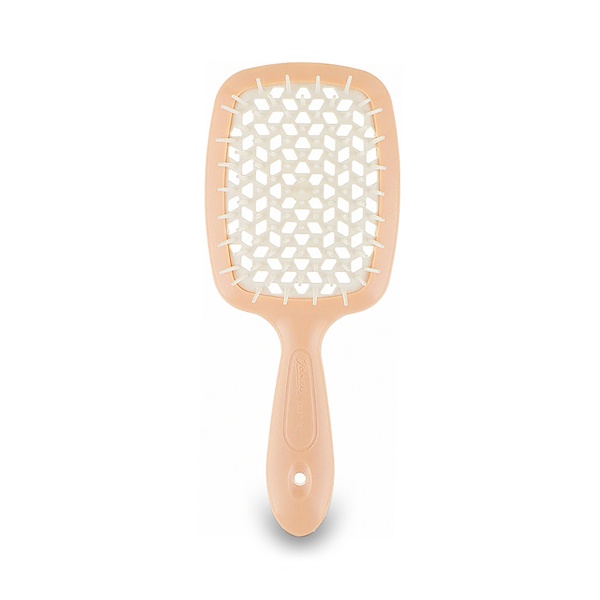 Janeke Щетка двуцветная Superbrush, персиковая, малая, 17,5 x 7 x 3 см купить - 0