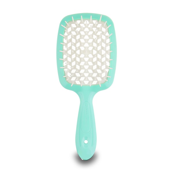 Janeke Щетка двуцветная Superbrush, голубая, малая, 17,5 x 7 x 3 см купить - 0