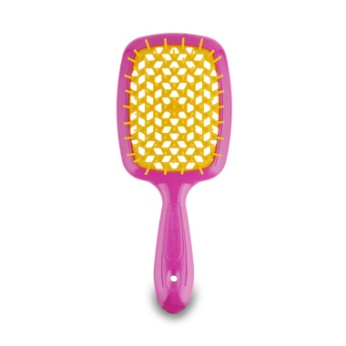 Janeke Щетка двуцветная Superbrush, розово-желтая, 17,5 x 7 x 3 см купить