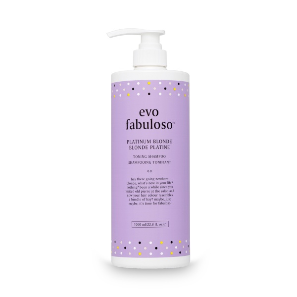 Evo Fabuloso Интенсивный тонирующий шампунь-уход Платинум Блонд Platinum Blonde Toning Shampoo, 1000 мл купить - 0