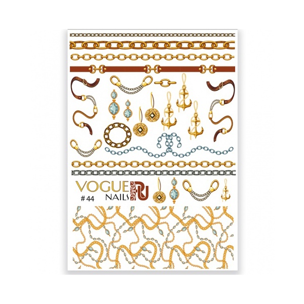 Vogue Nails Слайдер-дизайн, №044, 3D купить - 0