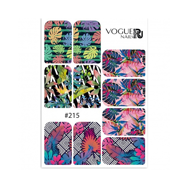 Vogue Nails Слайдер-дизайн, №215, СЛ215 купить - 0