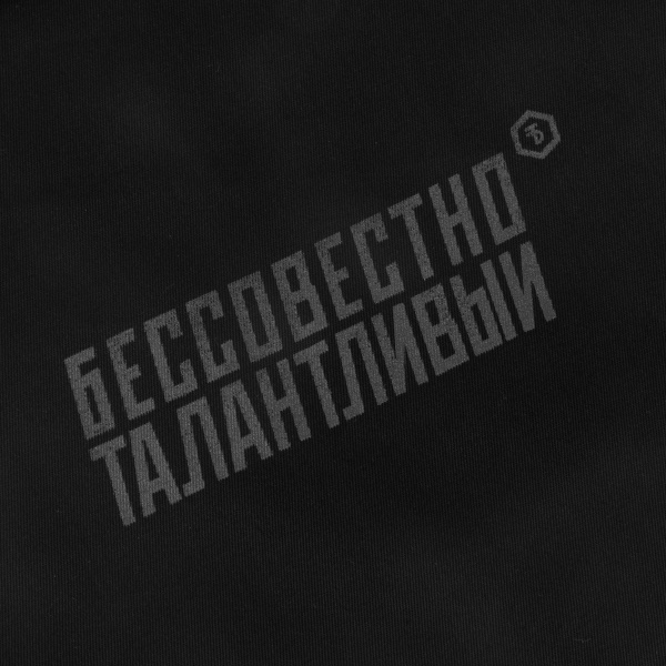 Бессовестно Талантливый Эко-сумка с логотипом Logo BT, черно-серый купить - 0