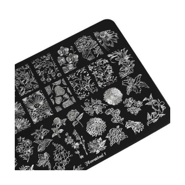 Lesly Пластина для стемпинга, Flowerbed 1 купить - 0