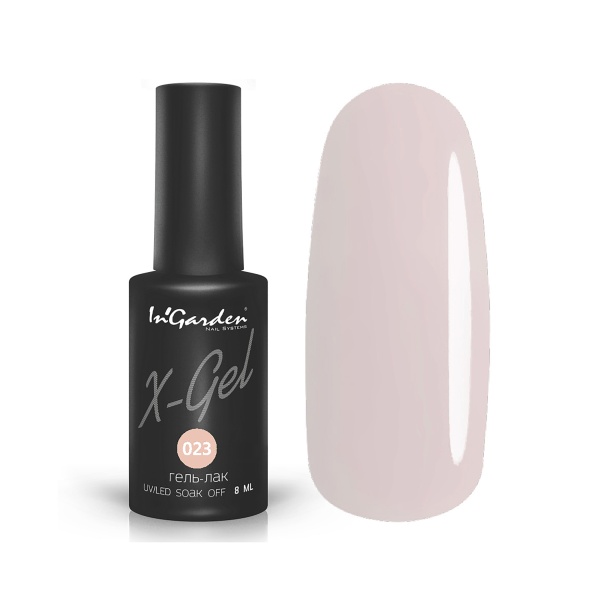 InGarden Гель-лак X-Gel, №023 Телесно-бежевый, 8 мл купить - 0