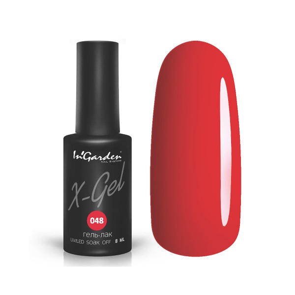 InGarden Гель-лак X-Gel, №048 Классический красный, 8 мл купить - 0