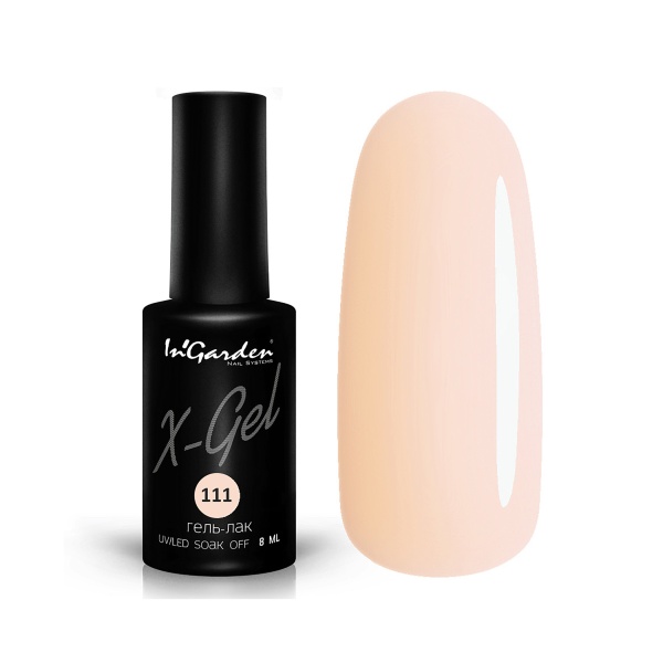 InGarden Гель-лак X-Gel, №111 Плотный пастельно-бежевый, 8 мл купить - 0