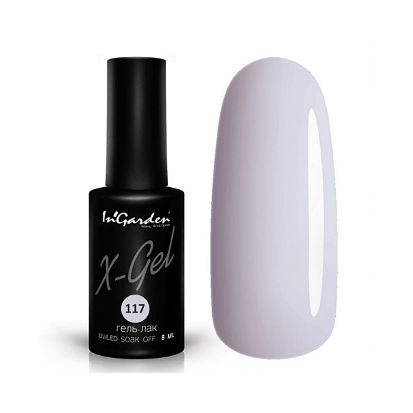 InGarden Гель-лак X-Gel, №117 Плотный пастельно-лиловый, 8 мл купить - 0