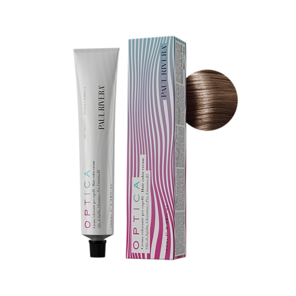 Paul Rivera Крем-краска для волос Optica, 6.1 темный блонд пепельный, 100 мл купить - 0