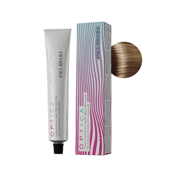Paul Rivera Крем-краска для волос Optica, 8.3 светлый блонд золотистый, 100 мл купить - 0