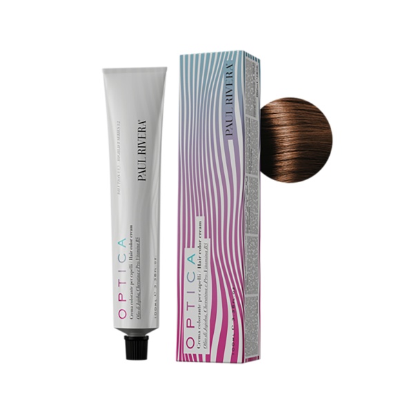 Paul Rivera Крем-краска для волос Optica, 7.43 блонд медно-золотистый, 100 мл купить - 0