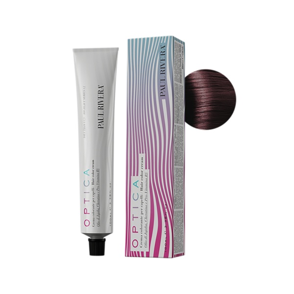 Paul Rivera Крем-краска для волос Optica, 5.5 светлый каштаново-махагоновый, 100 мл купить - 0